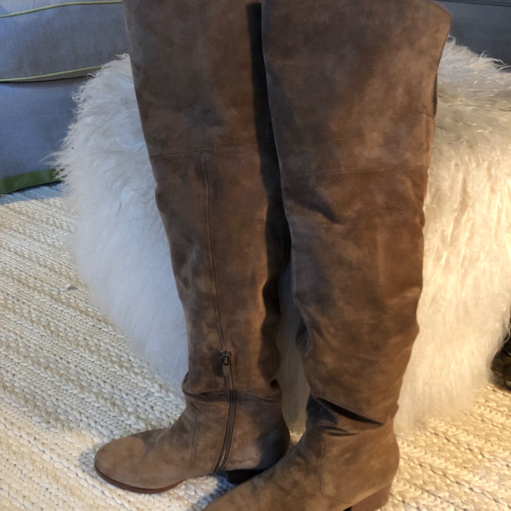 Via Spiga Ophira Over the Knee Suede Boots - Picture 5 of 7
